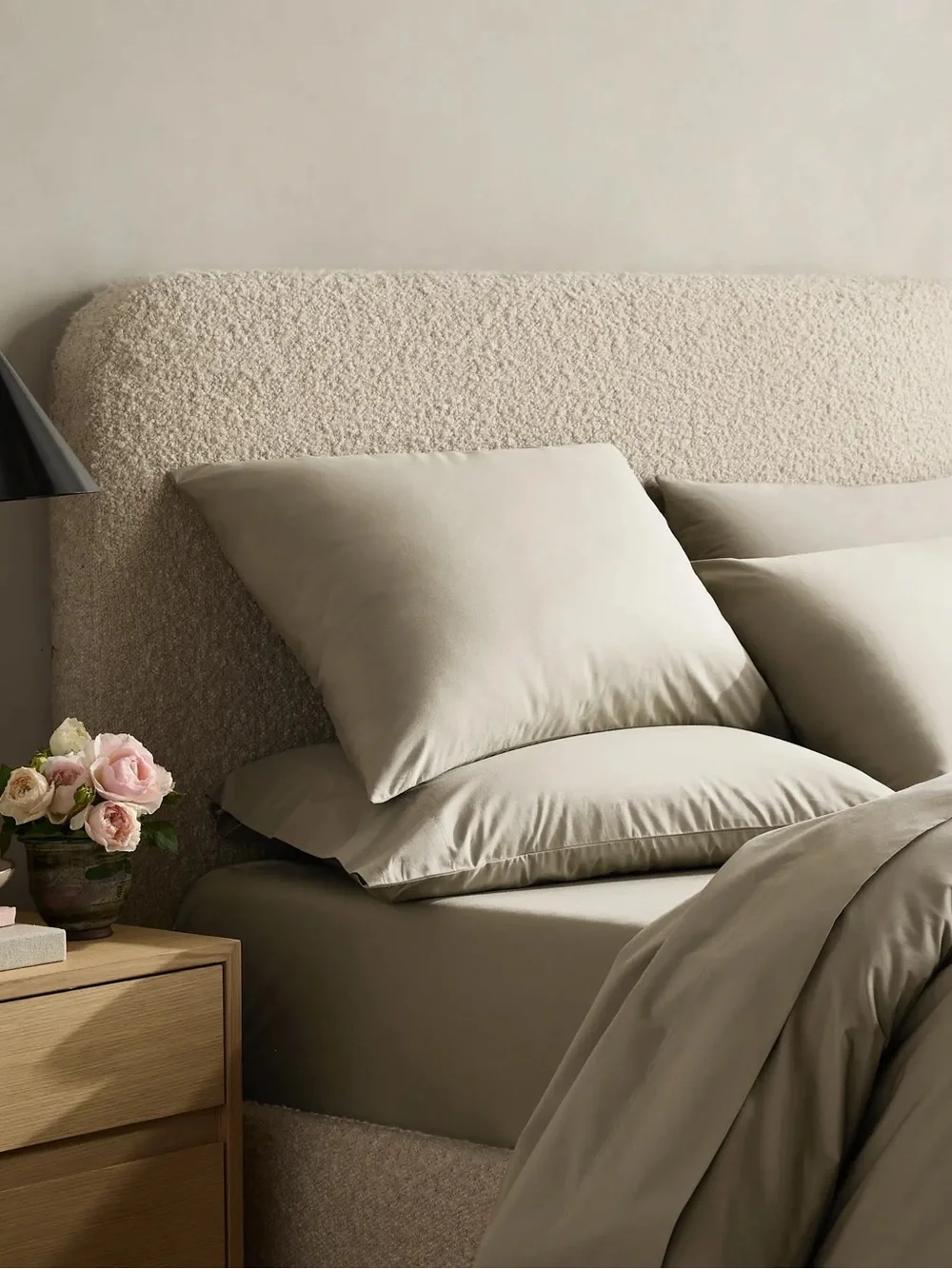 Quince Organic Percale Duvet Cover — toffee, King/Cal King